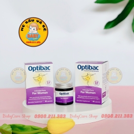 Men vi sinh Optibac Probiotics tím dành cho phụ nữ