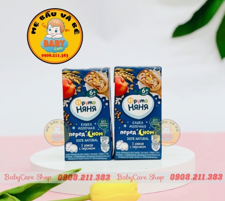 Sữa đêm Fruto vị đào 200ml - 1 thùng 18 hộp