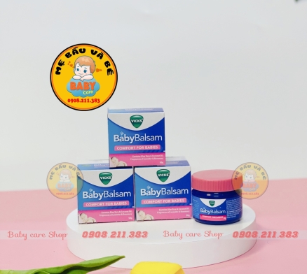 Dầu Bôi Giữ Ấm Giảm Ho Cho Trẻ Vicks Baby Balsam Của Đức