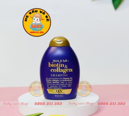 Dầu Gội  Thick & Full Bổ Sung Biotin Collagen Cho Tóc 385ml