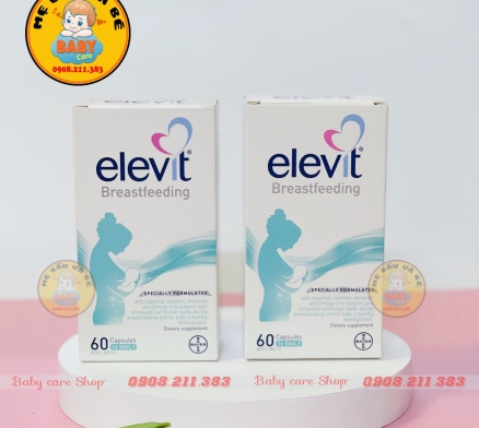 Viên uống dành cho phụ nữ sau sinh và cho con bú Elevit Breastfeeding Bayer Úc 60 viên