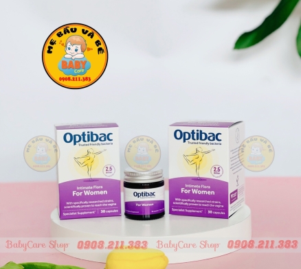 Men vi sinh Optibac Probiotics tím dành cho phụ nữ