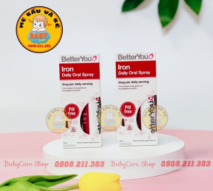 Sắt dạng xịt Better You Iron Daily Oral Spray 25ml cho bé từ 1 tuổi 