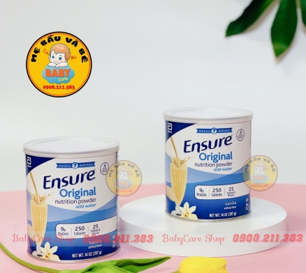 Sữa bột Ensure Original Nutrition Powder 397g của Mỹ 