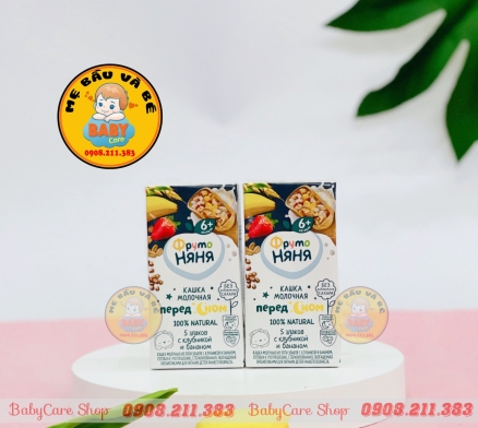 Sữa đêm Fruto chuối, dâu 200ml (Trên 6 tháng) - 1 thùng 18 hộp
