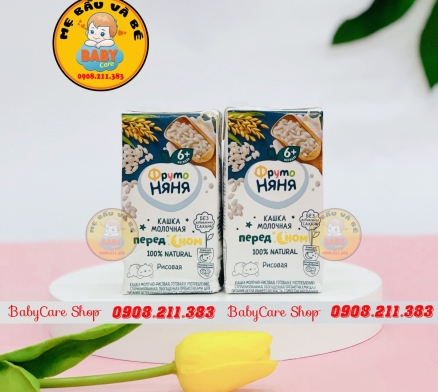 Sữa đêm Fruto gạo sữa 200ml (Trên 6 tháng) - 1 thùng 18 hộp