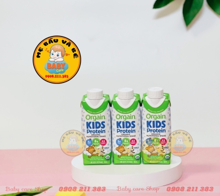 Sữa hữu cơ Kids Protein Orgain  244ml - 1 thùng 12 hộp
