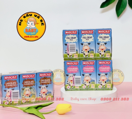 Sữa tươi tiệt trùng Marigold mix vị /1  thùng 24 hộp