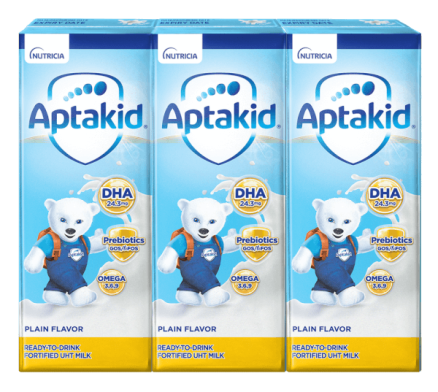 Thực phẩm bổ sung: Sữa dinh dưỡng pha sẵn APTAKID 180ml