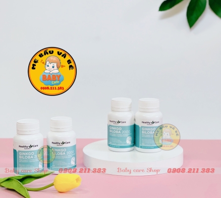 Bổ não Ginkgo Biloba Healthy Care Úc 2000 