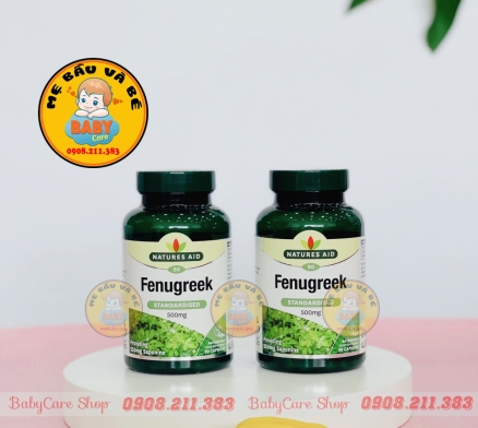 Viên uống lợi sữa Fenugreek 100 viên UK
